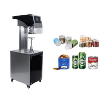Nuts Food Can Sealer: 1200 to 1500 Cans per Hour, PET Plastic & Aluminum