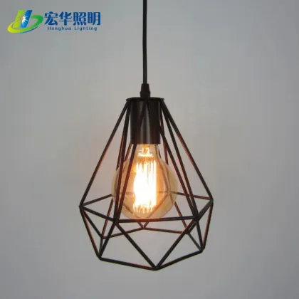 Nordic Retro Bird Cage Pendant Light