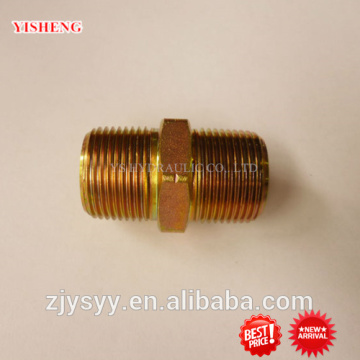China made high quality carbon steel Hydralic fitting 1" npt coupling male npt thread nipples