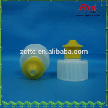 Hot sale 28/410 pp plastic childproof cap for sports bottle /28/410 pp plastic sprayer for water bottle in tooth surface
