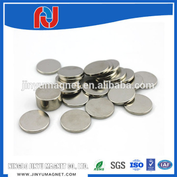 N35 rare earth magnetic disc with nickel plated for package button