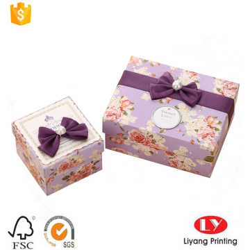 Custom paper gift packaging box with lid