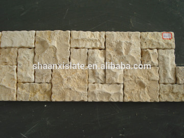 Z shape of limestone panels mushroom face culture stone