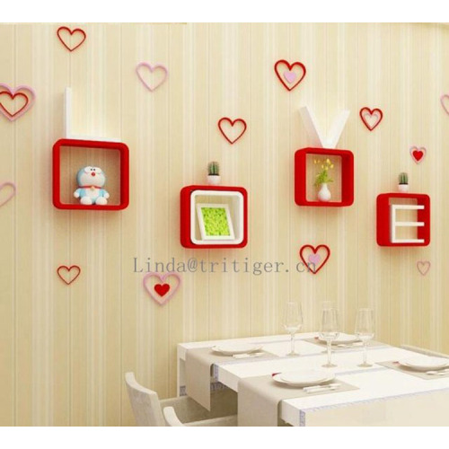 LOVE Wooden Home Decorative Floating Wall Mount Shelf