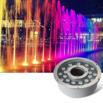 6w 9w 12w 18w 24w Outdoor Pool IP68 Waterproof RGB LED Fountain Light