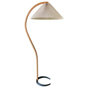 Japanese Retro Umbrella Fabric Shade Floor Lamp