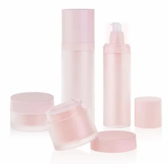 Wholesale Cosmetic Packaging Pink Lotion Bottle 120ml Skin Care Acrylic Pump Bottle