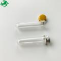 Round bottom test tube plastic with screw cap