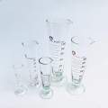 Medição de vidro da forma cônica do laboratório de 50 ml