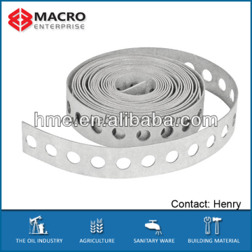 Stainless steel perforated steel strapping