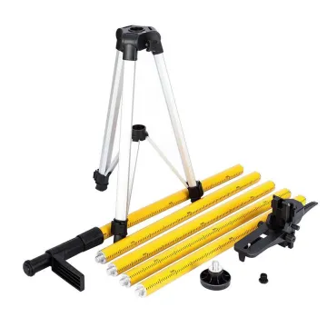 Professional 3.6 M Telescoping Ceiling Pole Stand with Laser Level Elevating Tripod: Precision Alignment and Laser Leveling Tool