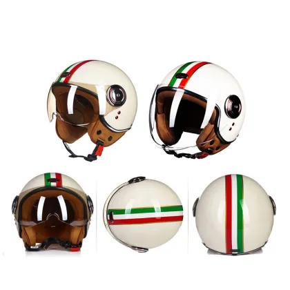 2023 Open Face Scooter Helmets for Women - Vintage Motorcycle Helmet