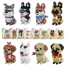 Pet Building Blocks Dog Series plastic toy