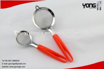 Yongly trade assurance supplier food grade set of 2 Stainless Steel mesh strainer
