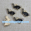 European Style Lovely Color Oil Drip Rabbit Beads Pendants Charms