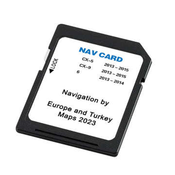 SAT NAV SD Card 8GB per Mazda 6 CX5 CX9 2022-2023 Mappa GPS UE/Turchia/UK