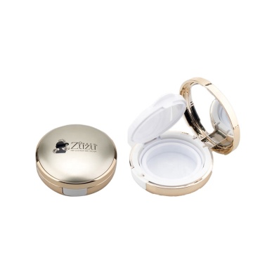 Gold Metal Air Cushion Case with Mirror and Blush Package