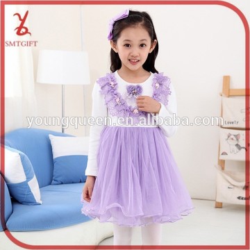 HLL27 Girl 2015 fashion princess dress veil flower dress