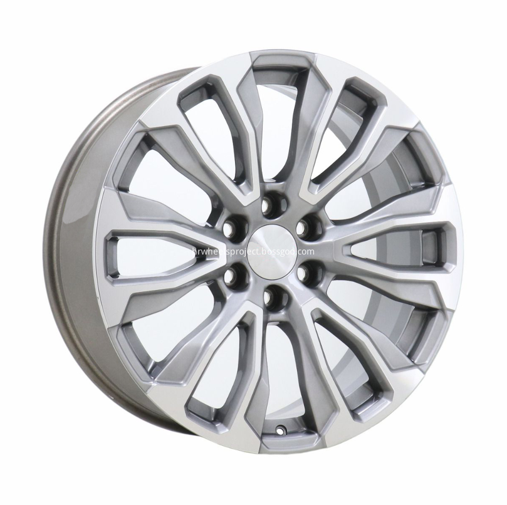 GMC Replica Rims Yukon Denali Wheel Grey Machined