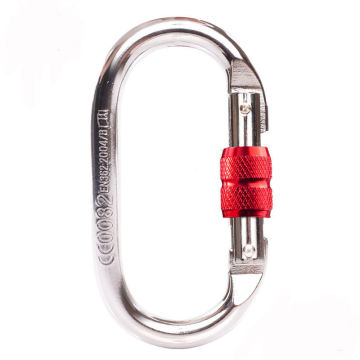 D Shaped Carabiner Aluminum CE Certified for Rock Climbing