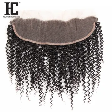 China Suppliers Natural Color Medium Brown Lace Kinky Curly Human Hair Best Selling Products 13X4 Frontal Brazilian Hairs