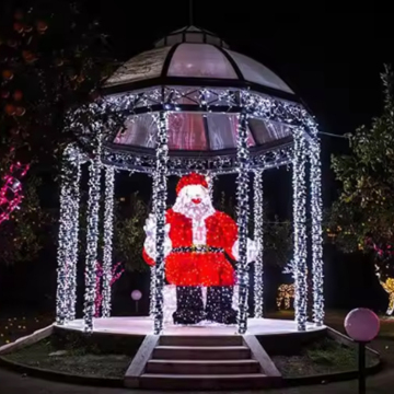 Hot Sale Outdoor Christmas LED Light: Santa Claus & Snowman 3D Motif for Mall Decoration