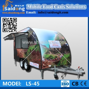 Best Design food cart-mobile restaurant trailer-mobile food truck for sale
