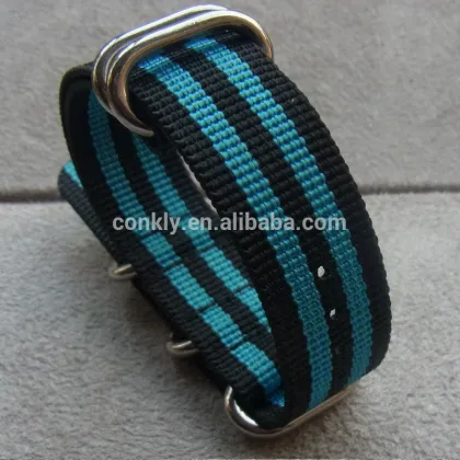 Nylon zulu five silver buckle strap sales