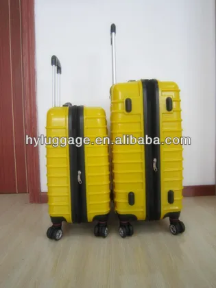 HARD SHELL ABS &PC YELLOW PRINT LUGGAGE in Haoyu