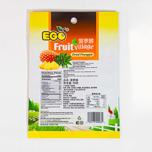 Bolsa de calidad alimentaria para envasado de frutos secos.