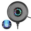 Multi-colored Submersible Fish Tank Disk Lamp