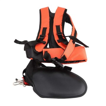 Orange Comfort Trimmer Double Shoulder Strap Y Shaped Nylon Harness for Brushcutters Chainsaw