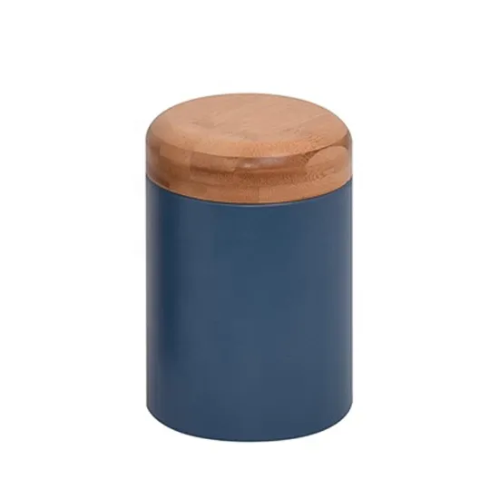 Round Kitchen Metal Canister Storage Box Set