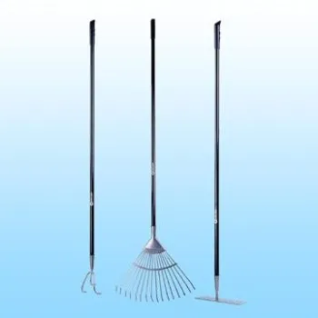 Gardening Tool Set with Garden Rake, Leaf Rake and Cultivator