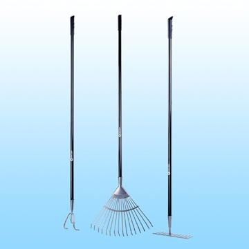 Gardening Tool Set with Garden Rake, Leaf Rake and Cultivator