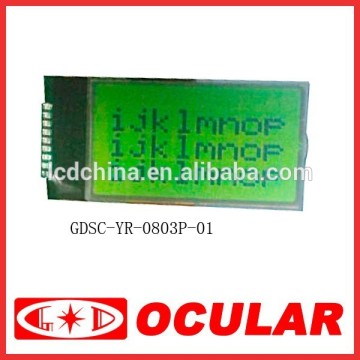 COG Graphic STN Yellow-Green Positive Reflective 8*3 dots pins connector LCD Display