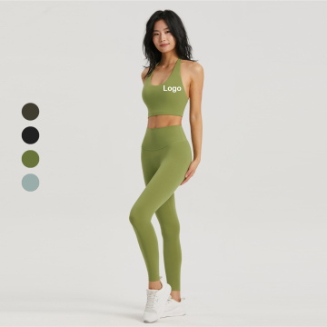2023 Women's Yoga Bra and Leggings Fitness Sets: Wholesale Collection with High-Stretch Crop Tops and Tights