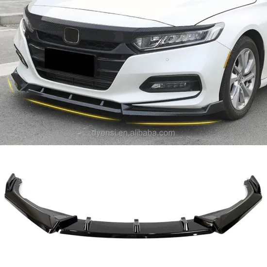 Gloss Black ABS Front Lip Spoiler Splitter Diffuser for Honda Accord 10th Gen 2018-2021
