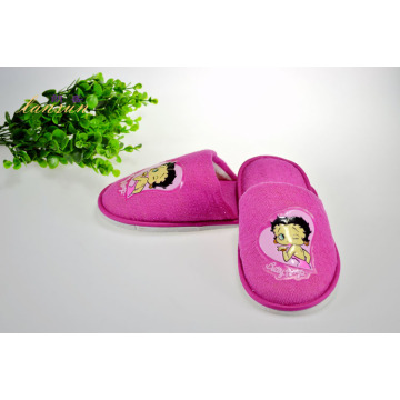 Zapatilla de toalla rosa Terry Zapatilla de niño Terry