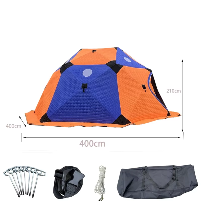 ਗਰਮ ਬਰਫ ਦੀ ਮੱਛੀ ਫੜਨ ਲਈ ਬਾਹਰੀ ਸਰਦੀਆਂ ਦੀ ਅਕਤੂਬਰ ਟੈਂਟ