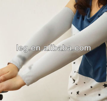 Grey Girl Lady Woman Bike Bicycle Riding UV Sun Protection Arm Sleeves