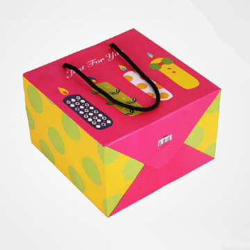 2014 design lovely shopping paper bag with handle