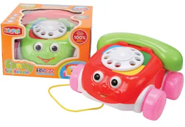 PULL ALONG CARTOON PHONE CAR
