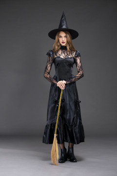 Costume cosplay di alta qualità Abiti da strega nera