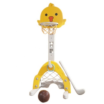 Professional Height-Adjustable Kids' Sports Toys: Soccer and Basketball Stands for Indoor Play