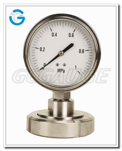 High Quality All Stainless Steel sanity diaphragm pressure gauge