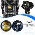 LiuHJG Aluminum Waterproof Motorcycle Auxiliary fog Light With Devil's Eyes