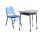 Adjustable irregular school students study desks and chairs