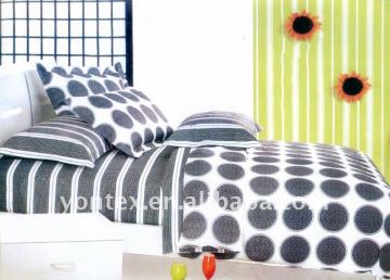 100% Cotton Geometric Pattern Design Reactive Printed Duvet Cover Set
