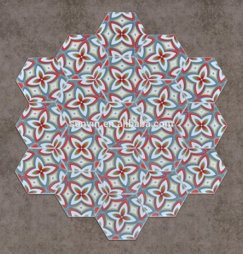 Hexagonal ceramic tiles for Floor and Wall